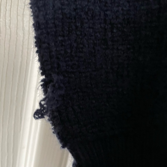Navy Blue Ann Taylor Zipper Sweater - Picture 8 of 8